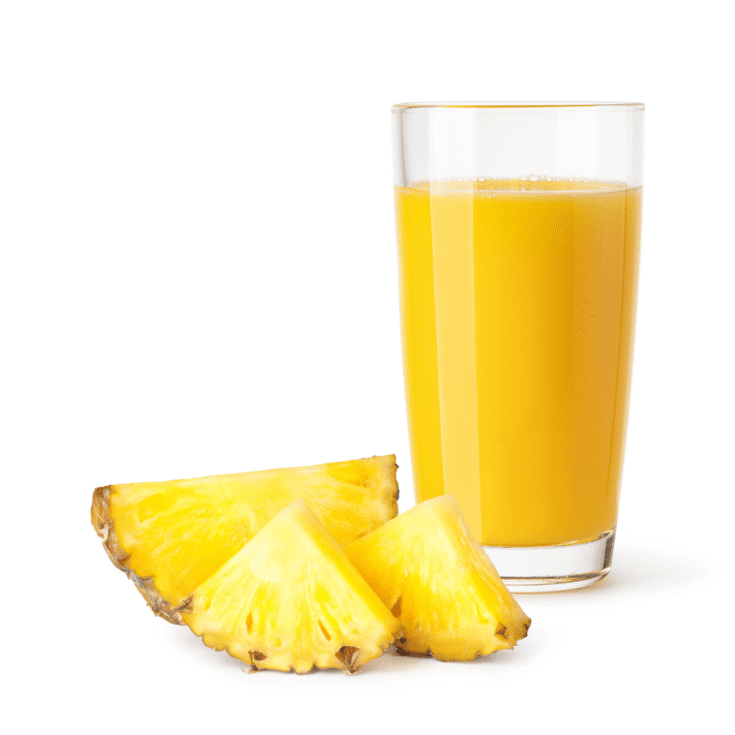 Homemade pineapple ginger juice